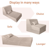 Mini-canapé-lit de loisirs moderne avec housse lavable Compress Corner Floor Chambre d'enfants pour lire dans une petite chambre ou un salon