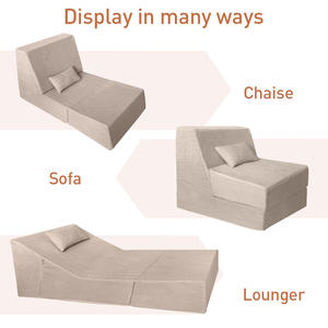 Mini sofá cama de ocio moderno con cubierta lavable, piso de esquina comprimido, habitación de <span class=keywords><strong>niños</strong></span> para leer en dormitorio pequeño o sala de estar - Product Image 4