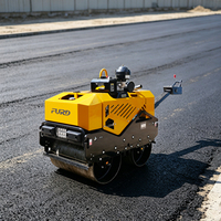 Rouleau compresseur vibrant électrique à double tambour, modèle le plus populaire, avec pièces détachées, pour le compactage de la terre, prix compétitif