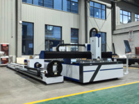Machine de découpe laser à fibre pour tôles et tubes, découpeuse laser CNC pour plaques et tuyaux pour la fabrication métallique