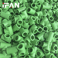 IFAN usine OEM ASTM F2389 raccords en plastique haute pression vert PPR raccords de conduite d'eau 20-125MM raccords PPR en forme complète