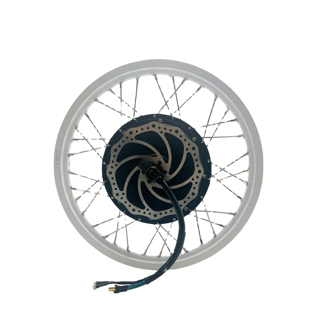 QSMOTOR 1500W 60V Electric Spoke Hub Motor BLDC Motor 17x1.6inch High-Efficiency IP65 Waterproof Quick Disassembly Sales