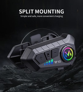 Y10 xe máy Mũ bảo hiểm Tai nghe <span class=keywords><strong>Bluetooth</strong></span> không thấm nước xe máy Tai nghe cho tất cả các Mũ bảo hiểm với tiếng ồn hủy bỏ - Product Image 2