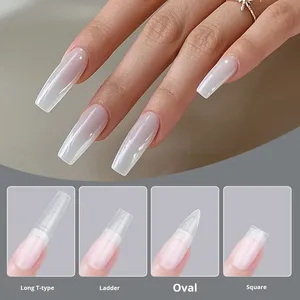 Nouveau produit – 240 pièces/boîte – Faux ongles fins en PMMA – Ultra fins, sans rayures, demi-cap ou entièrement recouvrants – Produits pour ongles - Product Image 6