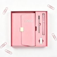 Carnet de planification en cuir personnalisé de style rétro vintage minimaliste avec stylo et clé USB pour le travail