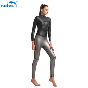Traje de <span class=keywords><strong>Neopreno</strong></span> KDIVE Personalizado de <span class=keywords><strong>3mm</strong></span>, Traje de Buceo de Manga Larga para Mujer, Traje de Surf de Cuerpo Entero - Product Image 5