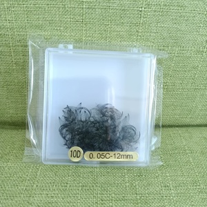 Giảm Giá Trong Cổ Phiếu Handmade Lông Mi Mở Rộng 10D 0.05Mm C Curl Pre Thực hiện Loose Premade Người hâm mộ - Product Image 2