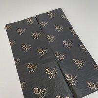 Papier d'emballage imprimé avec logo personnalisé, papier de soie personnalisé pour emballages cadeaux, idéal pour les marchandises de détail, emballage cadeau