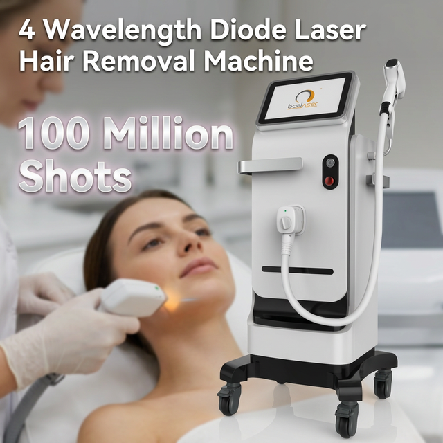 CE Approved maquina de depilacao a laser de diodo de comprimento de onda triplo 808nm diodo laser