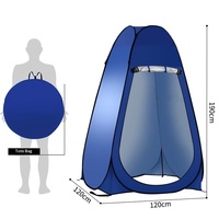Carpa de ducha y baño para acampar al aire libre, impermeable, de lona Oxford de 1000-1500 mm, 150x150x190 cm