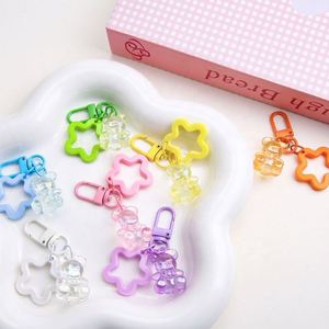 Fashion Candy Color Star Keychain <b>Gummy</b> <b>Bear</b> Keychain Acrylic Y2K Key Chains Phone Charm Pendent Resin Transparent <b>Bear</b> Keychain - Product Image 5