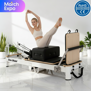Reformer Profesional de Aluminio para Pilates, Ajustable y Duradero, Directo de Fábrica, OEM, para Estudio, Gimnasio en Casa, Ejercicio, Yoga, Fortalecimiento del Core y Salud Corporal - Product Image 1