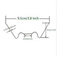 Clips de fixation pour serres en acier inoxydable en forme de W/Z de la marque HUAFU, taille personnalisée, étiquettes pour plantes – Vente en gros