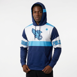 Maillot de basketball personnalisable pour adulte à demi-zip Falcons en polyester respirant, vente en gros - Product Image 1