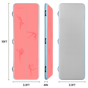 Tapis de gymnastique pliable en PVC PF 10*3.3ft, épaisseur 10cm, pour arts martiaux et yoga, modèle GM01 TPE 10x3. - Product Image 4