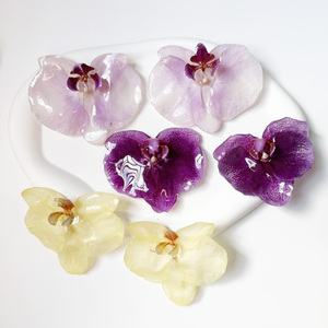 2026 <strong>Fashion</strong> Women Necklace Earring Diy <strong>Charms</strong> New Arrival Eternal Floral Preserved Flower Jewelry Real Orchid <strong>Pendant</strong> Resin - Product Image 5