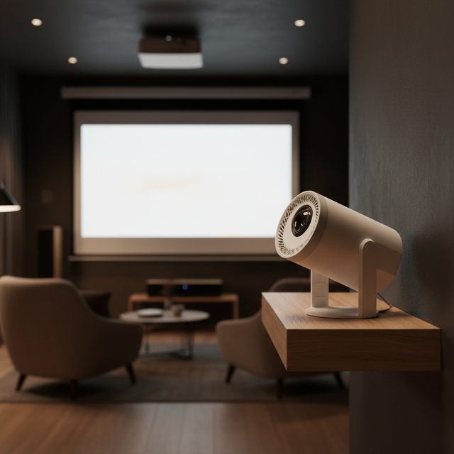2026 JUNUO New Private Model World-first 2-inch Screen 200ANSI Lumens MINI TURN1 Android13 720P Multi Colors Pocket Projector