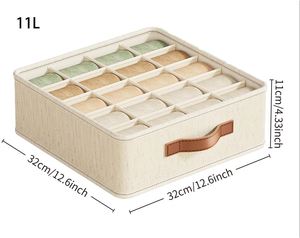Caja de Almacenamiento Plegable de Algodón y Lino, Caja de Almacenamiento para Ropa y Pantalones, Caja de Almacenamiento Plegable para Artículos Diversos del Dormitorio - Product Image 2