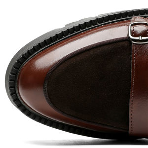 Business Comfortable 2024 Hot Sales New Design Cowhide Leather Pointed <b>Shoes</b> Man Dress <b>Shoe</b> for <b>Men</b> Oxford <b>Shoes</b> Dress Brown - Product Image 4