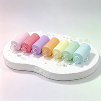 Vente en gros de flacons compte-gouttes en verre mat couleur macaron de 30 ml (1 oz) pour huiles essentielles, soins capillaires et sérums, avec compte-gouttes