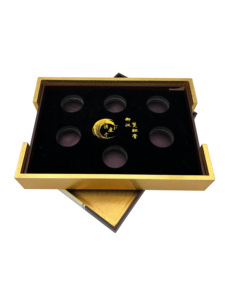 Hot Bán Tùy Chỉnh Có Thể Tái Chế Hai-Mảnh Cứng Nhắc Hộp Hình Chữ Nhật 2 Mảnh Các Tông Cứng Nhắc Hộp Vàng Lá Dập Nổi Nắp Trên Dưới - Product Image 2