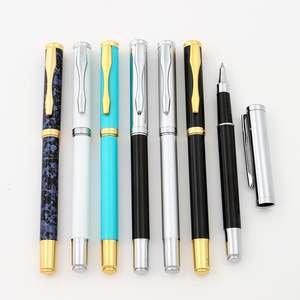 Stylo bille de luxe en métal, recharge Parker, logo personnalisé, largeur 1,0 mm, encre bleue/noire imprimée colorée, promotionnel, excellente écriture - Product Image 2