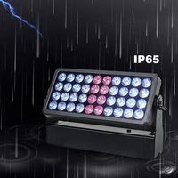 Projecteur LED mural en aluminium 400W IP65 avec contrôle DMX512 pour l'éclairage paysager des façades d'hôtels et bâtiments, couleur RGBW