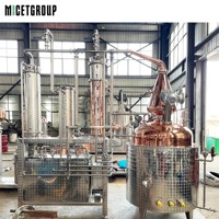 Alambic en cuivre personnalisé de 600 L, colonne de distillation, machine multifonctionnelle pour boissons et vin, pour gin, whisky, brandy, vodka
