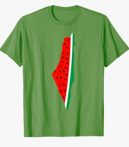 特注コットンデザイン半袖国旗無料パレスチナスイカシャツTシャツ - Product Image 6