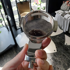 Boxin BXNH-001 Outils de barista CNC, <span class=keywords><strong>accessoires</strong></span> pour café expresso, porte-filtre creux sans fond en acier inoxydable 58 mm <span class=keywords><strong>Delonghi</strong></span> - Product Image 3