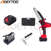 Mini tronçonneuse électrique sans fil à batterie, scie électrique portative pour la coupe du bois et l'élagage des arbres, vente chaude