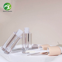Tubes carrés personnalisés pour gloss à lèvres 5 ml, autres matériaux avec bouchon à vis, conteneur cosmétique vide unique à prix réduit