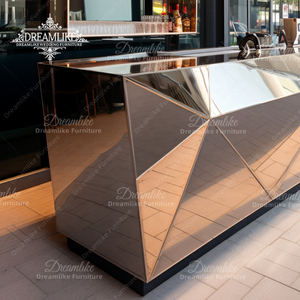 Design moderno bancone <span class=keywords><strong>Bar</strong></span> in acciaio inox per matrimoni Night club hotel case-per banchetti e cene - Product Image 3