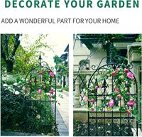 Treillis de jardin en métal pour plantes grimpantes, panneau de treillis en fer forgé pour roses, treillis décoratif pour soutenir les plantes à fleurs et les vignes