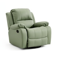 Fauteuil Inclinable en Cuir Écologique sur Mesure avec Massage 8 Points, Canapé Inclinable Électrique