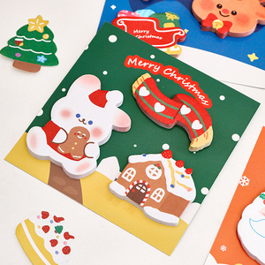 All'ingrosso natale combinazione <span class=keywords><strong>Post</strong></span>-<span class=keywords><strong>it</strong></span> <span class=keywords><strong>note</strong></span> quattro stili carini carta spessa per arredamento & memo - Product Image 5