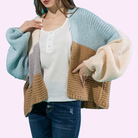 Fournisseur en gros de cardigans en tricot pour femmes, à devant ouvert, au crochet, surdimensionnés, amples, décontractés et tendance