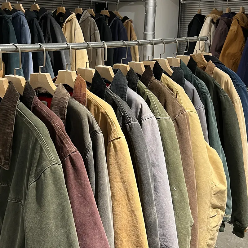 [ Fabrik Großhandel ] amerikanischer Stil Vintage-Jacken, Herren gewaschen Wachs gefärbt Revers Mantel, retro reine Baumwolle kundenspezifische Oberteile