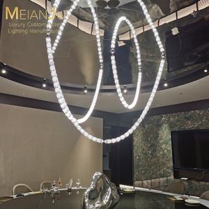 Zhongshan Premium Indoor Hotel Home Iluminação Moderna Acrílico K9 Lustre De Vidro De Vinho De Cristal Premium Pendurado Luminárias Da Lâmpada - Product Image 5