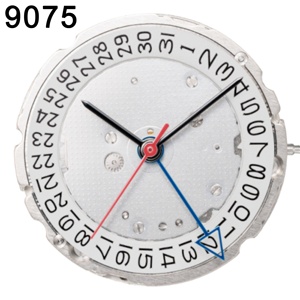 เครื่องจักรกล Miyota 9075 GMT ของแท้จากญี่ปุ่น ระบบอัตโนมัติและไขลานด้วยมือ คุณภาพพรีเมียม พร้อมอุปกรณ์เสริมจาก Uhrwerk Movimiento - Product Image 1