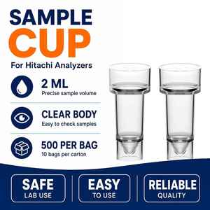 Cuvette jetable Hitachi pour échantillons, coupelle de prélèvement pour analyseur biochimique, coupelle de réaction pour micro-coagulation sanguine - Product Image 1