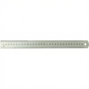 Règle semi-rigide en acier inoxydable, outil de mesure à bord droit de 30 cm pour travaux de précision - Product Image 2