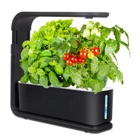 Kit de culture hydroponique Topper 15W 3Pods pour plantes d'intérieur, avec système d'arrosage automatique, éclairage LED et charge USB