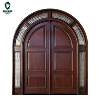 Nouveaux Designs Arche Cadre Intérieur Porte Arrondie En Bois Massif Portes Peintes En Bois QD-137