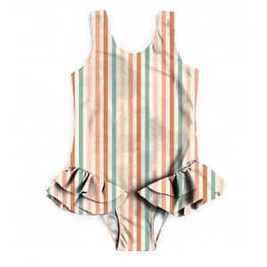 Maillot de bain une pièce sans manches pour filles, été, personnalisé, à volants, 1 à 6 ans, bikinis pour enfants, vêtements de plage - Product Image 2