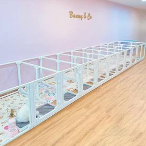 Cage pour chien, clôture pour animaux de compagnie, respirante et imperméable, barrière d'intérieur, isolation, hébergement à <span class=keywords><strong>domicile</strong></span>, maison pour chien sécurisée, quatre compartiments - Product Image 4