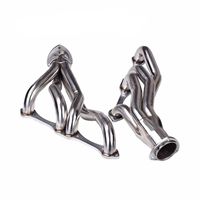 Kit de collecteur d'échappement à tube long en acier inoxydable poli pour Chevy 265-400 SBC V8 Camaro Chevelle Nova Malibu Vente en gros