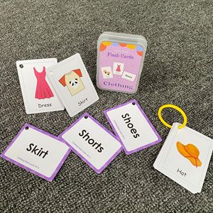 Tarjeta de bolsillo Montessori para Educación Temprana de bebé, juguetes educativos para niños, tarjetas de memoria para aprendizaje temprano en inglés - Product Image 4