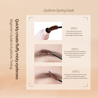 Crème teintante naturelle pour sourcils, résistante à l'eau et à la transpiration, pommade à sourcils, marque privée, gel à sourcils transparent à séchage rapide et imperméable