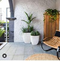 Pots à fleurs ovales hauts en argile fibreuse, jardinières de qualité supérieure pour une utilisation en intérieur/extérieur